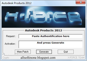 Autodesk 2012 keygen xforce rar